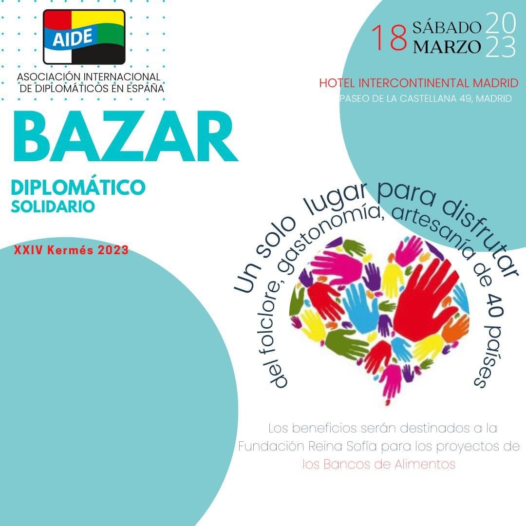 La Reina Sofía inaugura el XXIV Bazar diplomático solidario