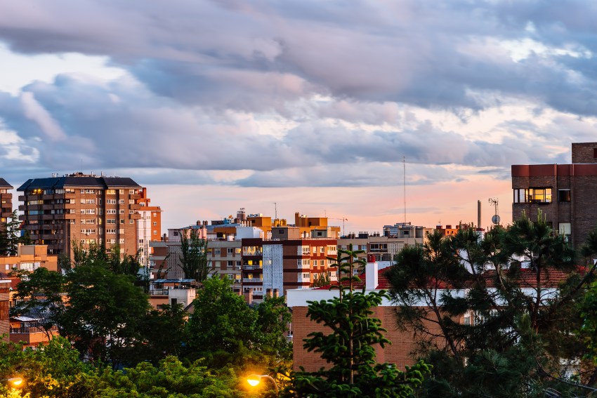 vistas barrio exclusivo madrid