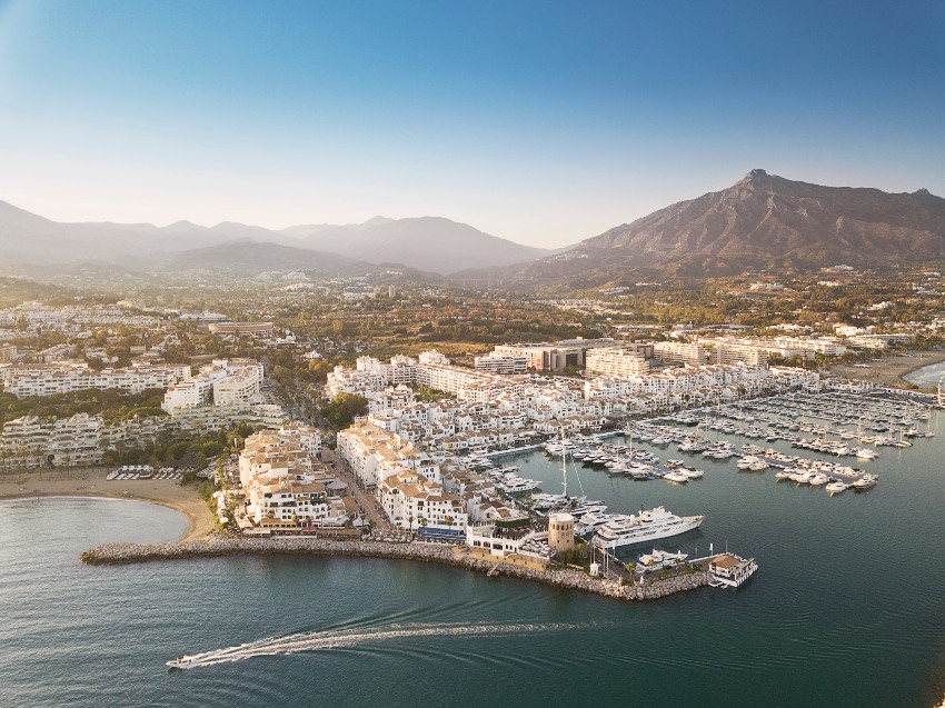 Vista panorámica de Puerto Banús